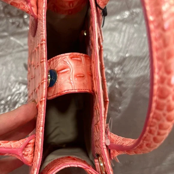 Brahmin tote bag purse handbag MOIRA PINK PUNCH Melbourne genuine leather - Picture 6 of 6